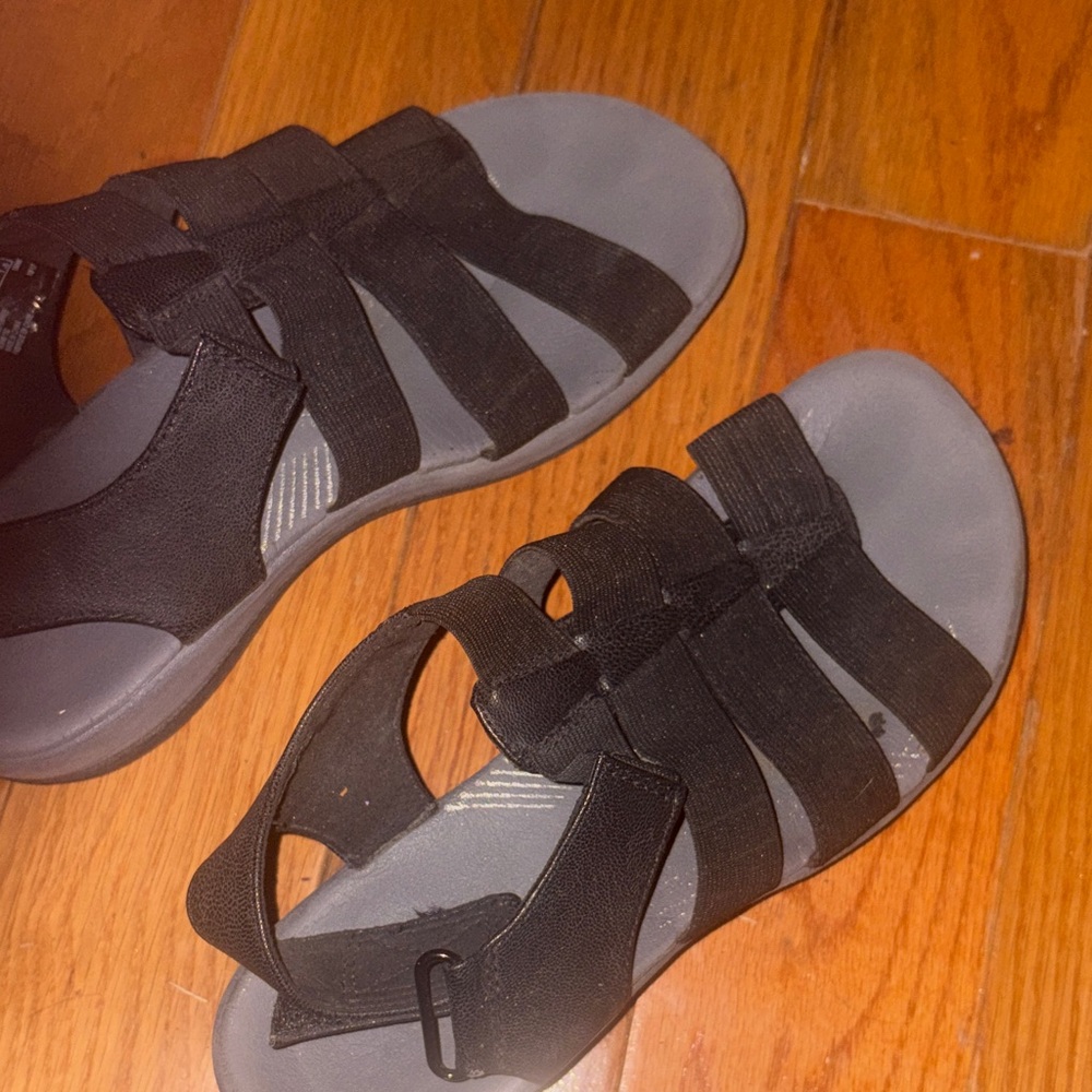 Cloudsteppers by Clarks Black Sandals